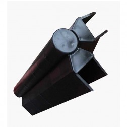 Угловой поворотный элемент для доски клумб, цветочниц и грядок Holzhof размером 225*30 мм коричневый